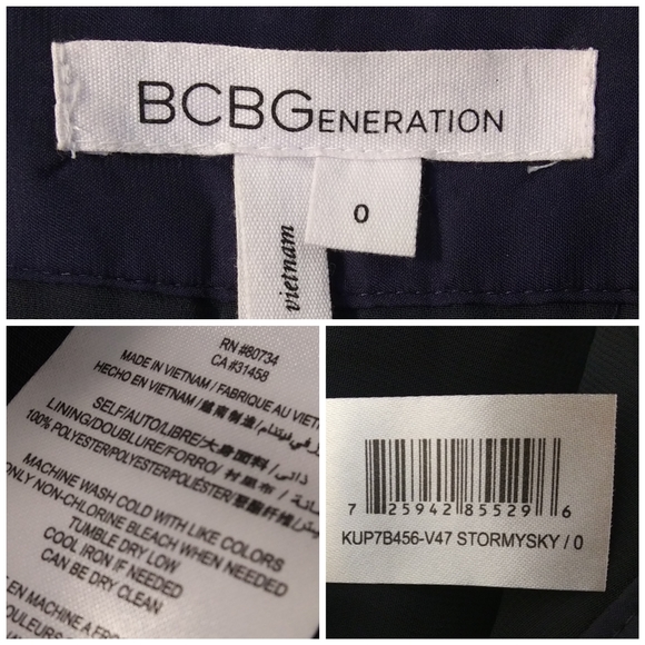 Stormy Sky Pleated Trouser Shorts by BCBGeneration - Picture 6 of 6